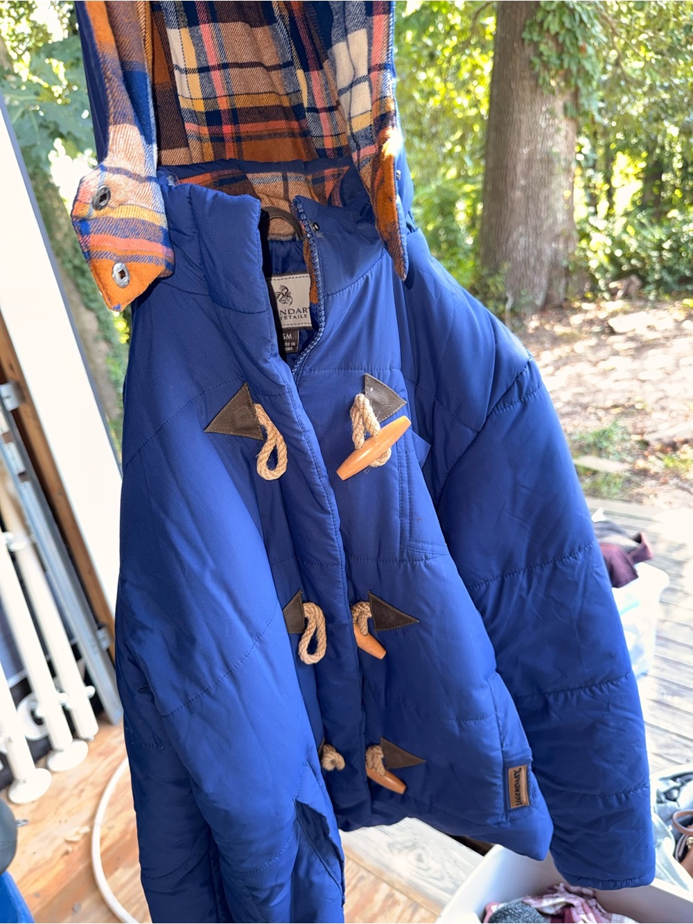 Legendary Whitetails Blue Puffer Jacket with Toggle Closures